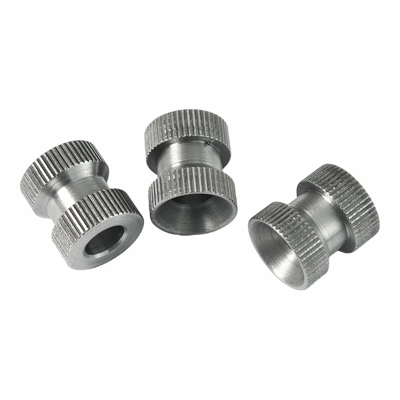 knurled steel nut